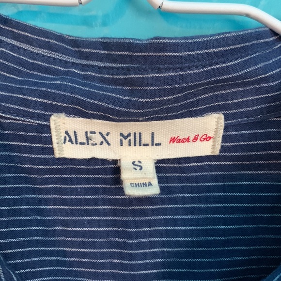 Alex Mill, S, blue with white vertical stripes - Picture 4 of 4